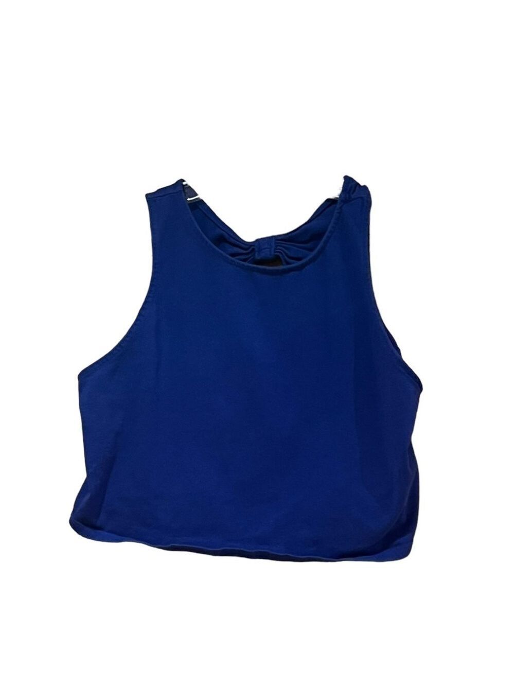 Bethany Mota Blue Cropped Tank Top Women's XL
